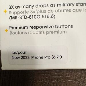 OtterBox Protective Case for iPhone Pro (6.7") - Black